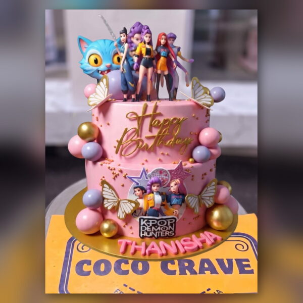 K-Pop Demon Hunters Cake in Lahore — delivered in Lahore