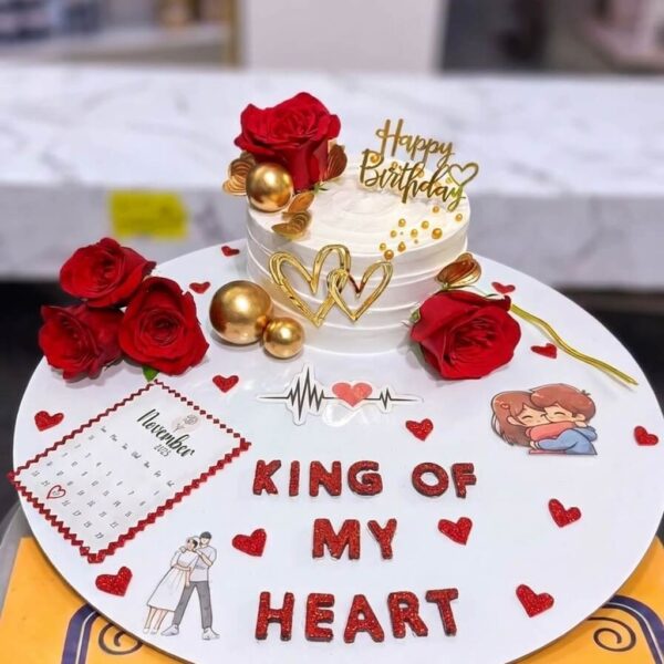 King of My Heart Cake in Lahore — delivered in Lahore