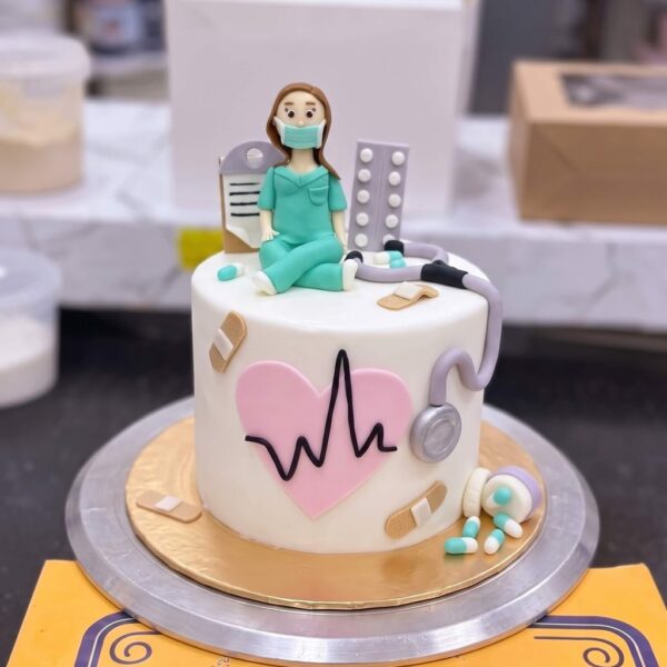 Lady Doctor Cake in Lahore — delivered in Eme Society, Lahore