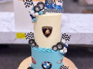 Lamborghini and BMW Car Cake in Lahore