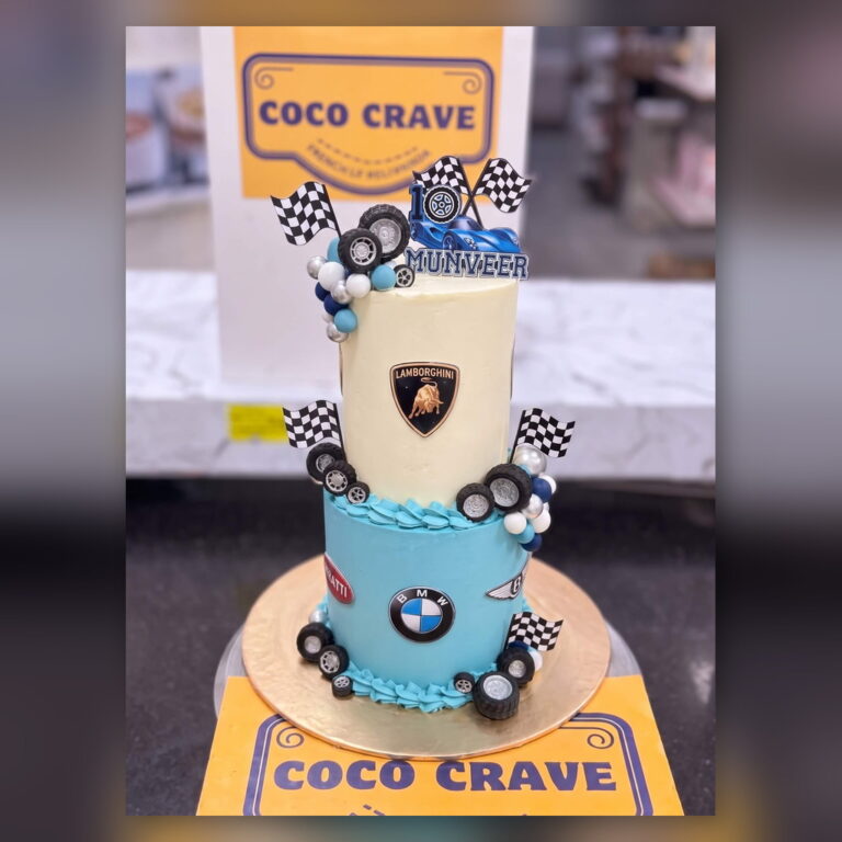 Lamborghini and BMW Car Cake in Lahore