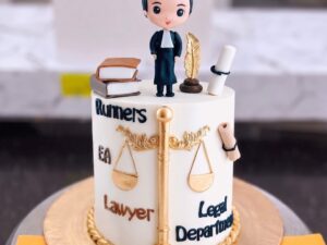 Lawyer Cake with Scales of Justice in Lahore