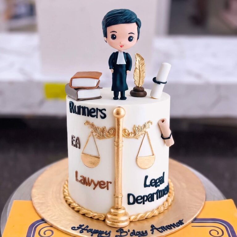 Lawyer Cake with Scales of Justice in Lahore