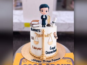 Lawyer Cake with Scales of Justice in Lahore