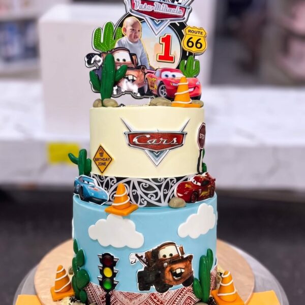 Lightning McQueen Cars Cake in Lahore — delivered in Lake City, Lahore