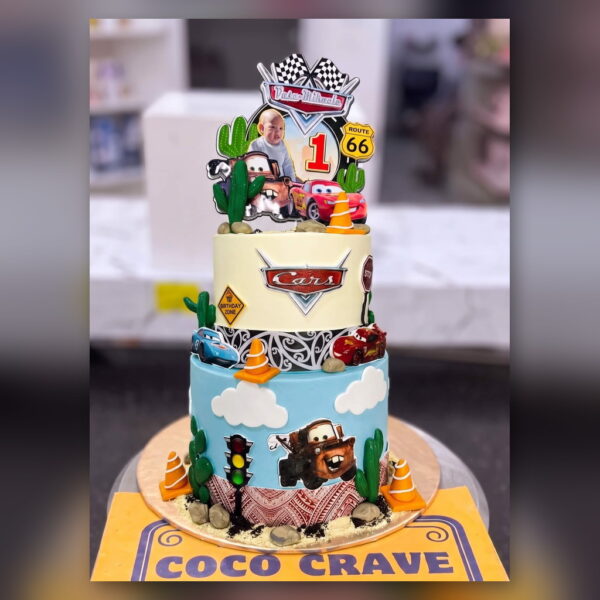 Lightning McQueen Cars Cake in Lahore — delivered in Eme Society, Lahore