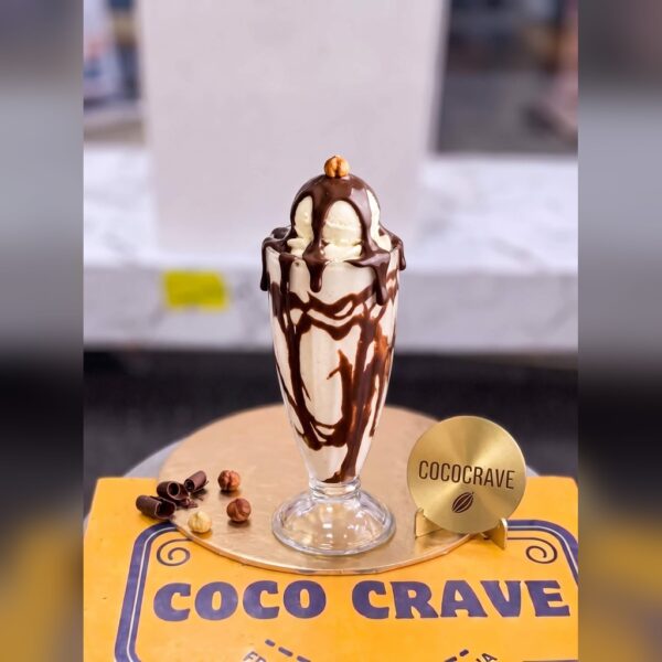 Loaded Vanilla Ice Cream Shake with Chocolate in Lahore — delivered in Eme Society, Lahore