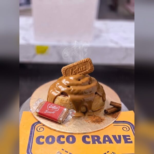 Lotus Biscoff Cinnamon Roll in Lahore — delivered in Eme Society, Lahore