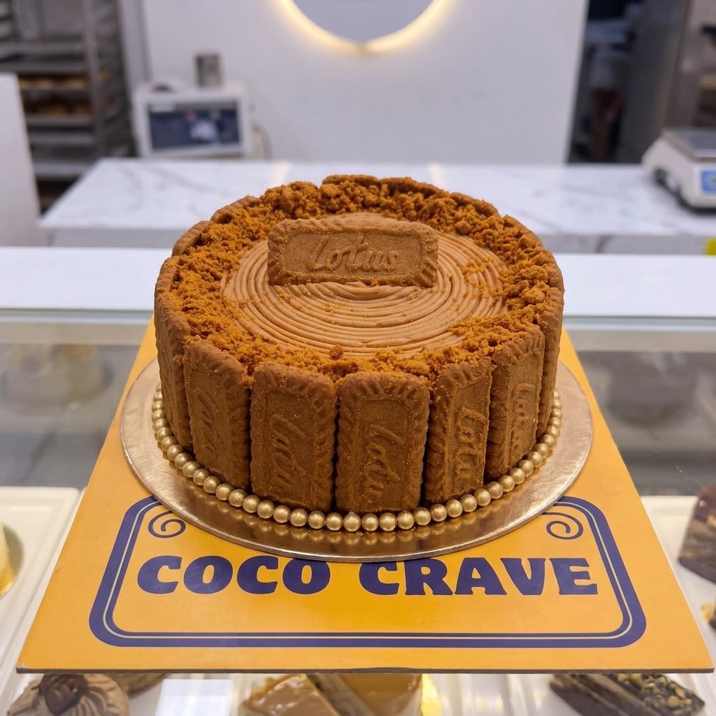 Lotus Biscoff Crumb Cake in Lahore Lotus Biscoff Crumb Cake in Lahore — CocoCrave Lahore