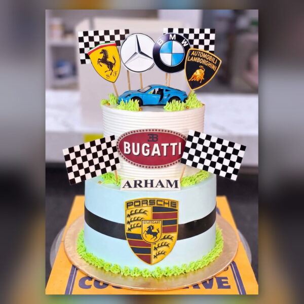 Luxury Car Logos Cake in Lahore — delivered in Lahore