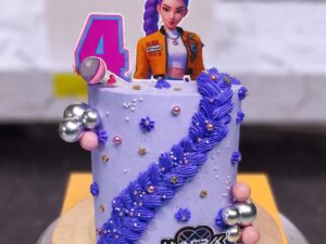 Purple Character Girl Cake in Lahore