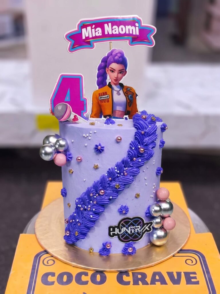 Purple Character Girl Cake in Lahore
