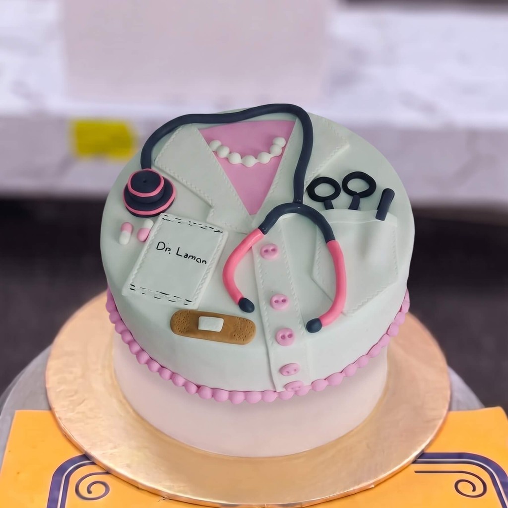 Mint Doctor Coat Cake in Lahore Mint Doctor Coat Cake by CocoCrave.pk in Lahore
