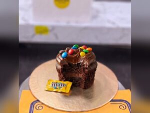 M&Ms Loaded Chocolate Fudge Cupcake in Lahore