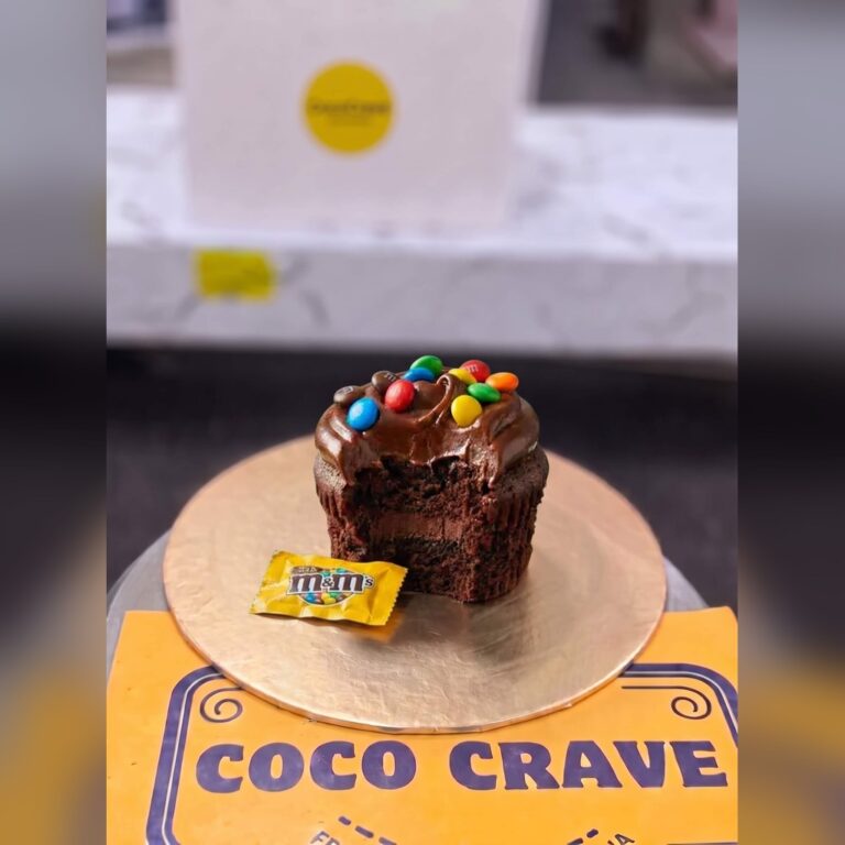 M&Ms Loaded Chocolate Fudge Cupcake in Lahore