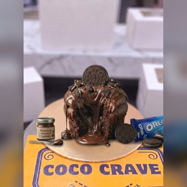 Dark Molten Chocolate and Oreo Cupcake in Lahore — delivered in Lake City, Lahore