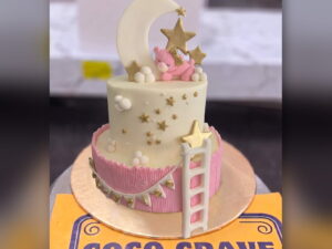 Moon and Stars Baby Cake in Lahore — delivered in Lahore Custom Halal, Lahore