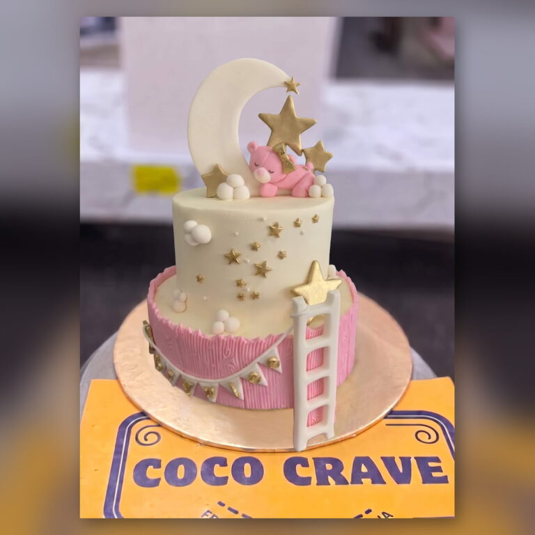 Moon and Stars Baby Cake in Lahore