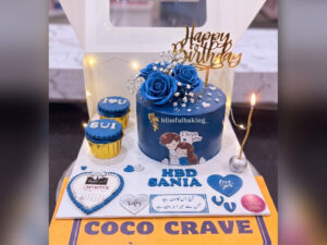 Navy Blue Medical Birthday Cake in Lahore