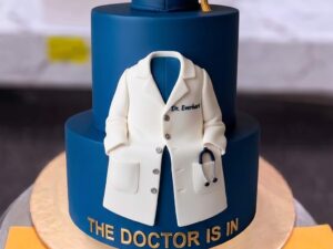 Navy Doctor Graduation Cake in Lahore