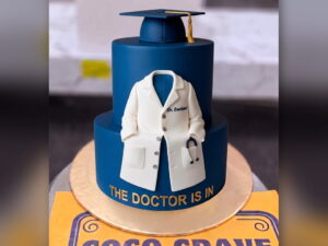 Navy Doctor Graduation Cake in Lahore
