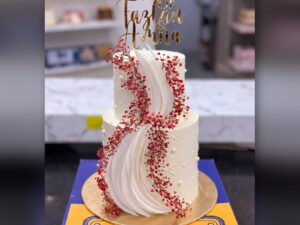 Nikkah Mubarak Three Tier Cake in Lahore — CocoCrave.pk Lahore