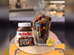 Nutella and M&Ms Brownie Bites Box in Lahore by CocoCrave.pk in Lahore