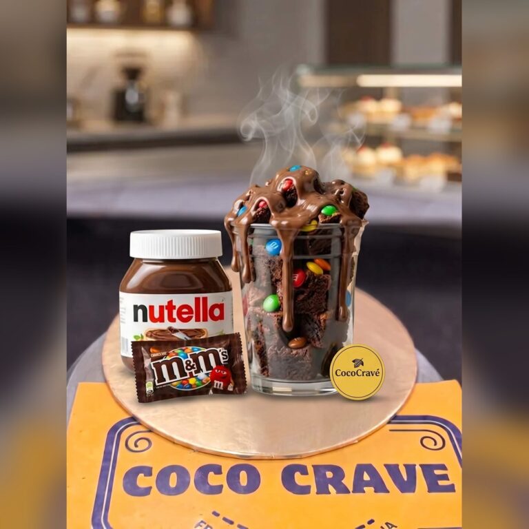 Nutella and M&Ms Brownie Bites Box in Lahore