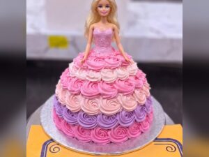 Ombre Rosette Barbie Cake in Lahore