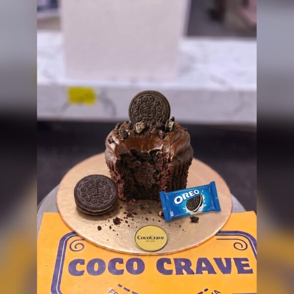 Oreo Loaded Chocolate Fudge Cupcake in Lahore — delivered in Eme Society, Lahore