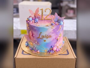 Pastel Butterfly 12th Birthday Cake in Lahore