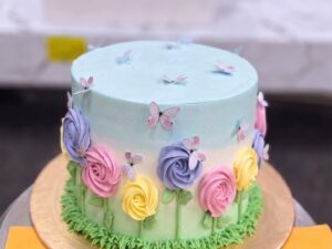 Pastel Butterfly Garden Cake in Lahore