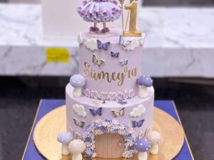 Pastel Doll Butterfly Cake in Lahore