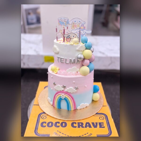 Pastel Rainbow Cloud Cake in Lahore — delivered in Lahore
