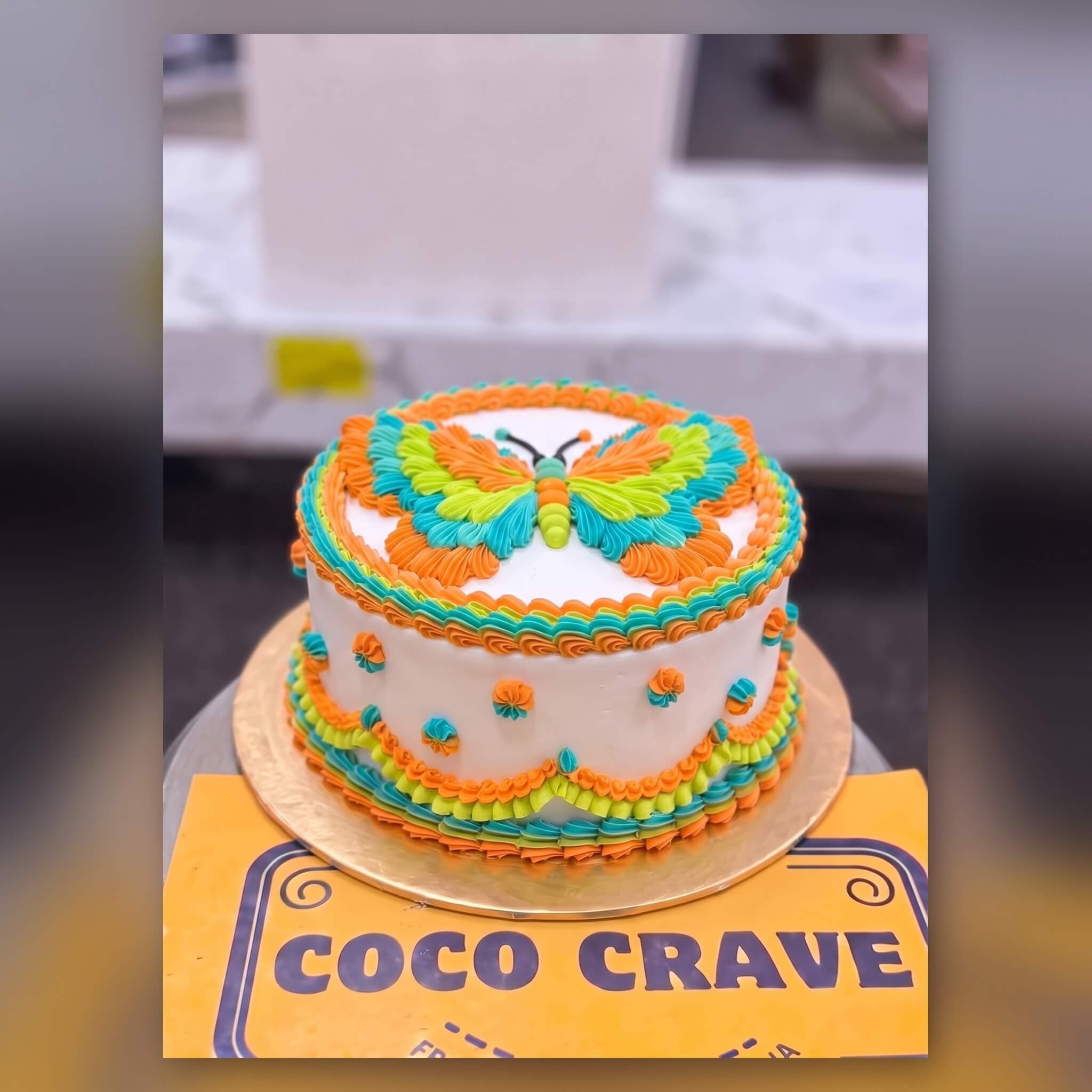 Pastel Rainbow Flower Birthday Cake in Lahore Pastel Rainbow Flower Birthday Cake in Lahore — CocoCrave Lahore