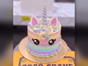Pastel Unicorn Face Birthday Cake in Lahore — CocoCrave.pk Lahore