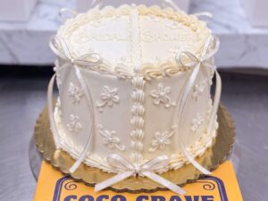 Pearl Trim Ivory Bridal Shower Cake in Lahore — CocoCrave Lahore