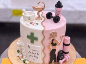 Pharmacist Cake with Stethoscope in Lahore
