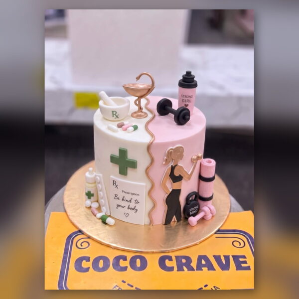 Pharmacist Cake with Stethoscope in Lahore — delivered in Lake City, Lahore
