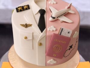 Pilot and Air Hostess Cake in Lahore