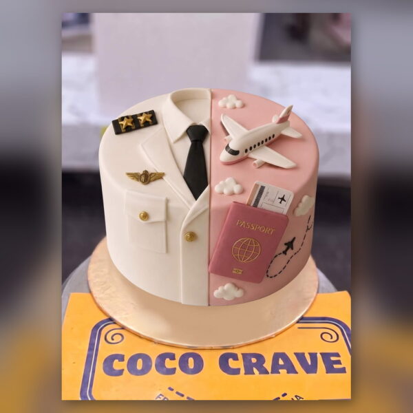 Pilot and Air Hostess Cake in Lahore — delivered in Lake City, Lahore