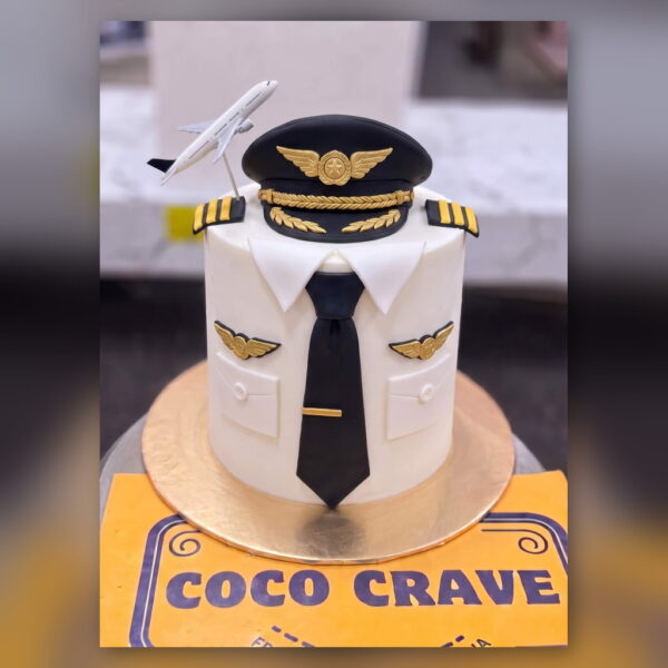 Pilot Uniform Cake in Lahore — delivered in Eme Society, Lahore