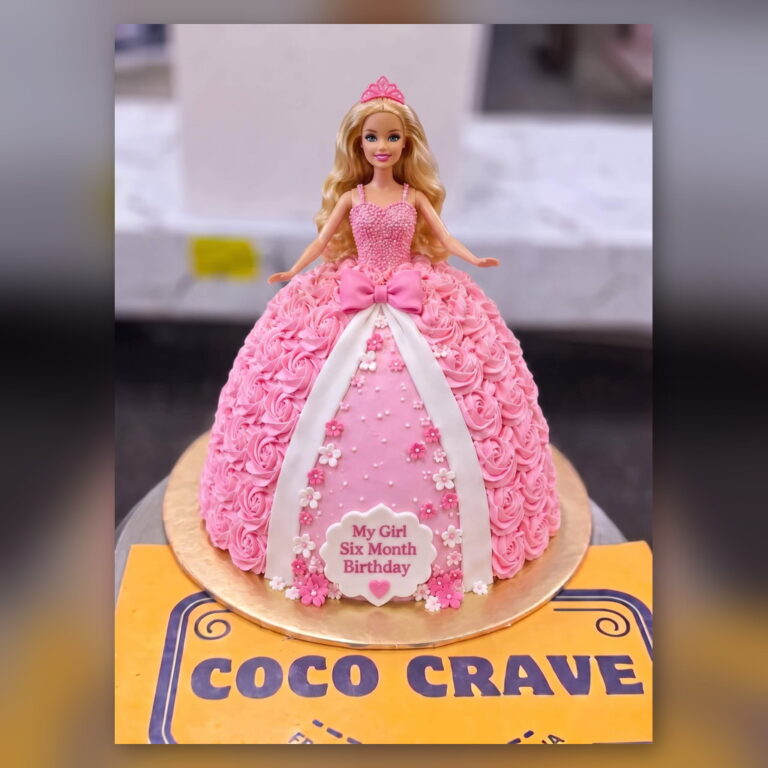 Pink Barbie Doll Cake in Lahore