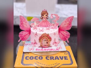 Pink Fairy Door Cake with Wings in Lahore — CocoCrave.pk Lahore