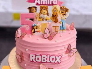 Pink Girl Roblox Birthday Cake in Lahore