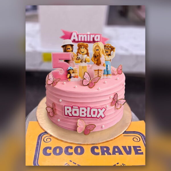 Pink Girl Roblox Birthday Cake in Lahore — delivered in Lake City, Lahore
