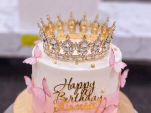 Pink Ombre Princess Crown Cake in Lahore