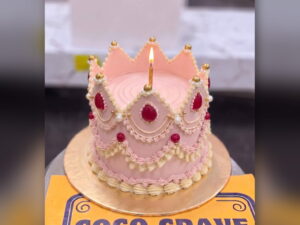 Pink Ruby Crown Cake in Lahore — CocoCrave.pk Lahore