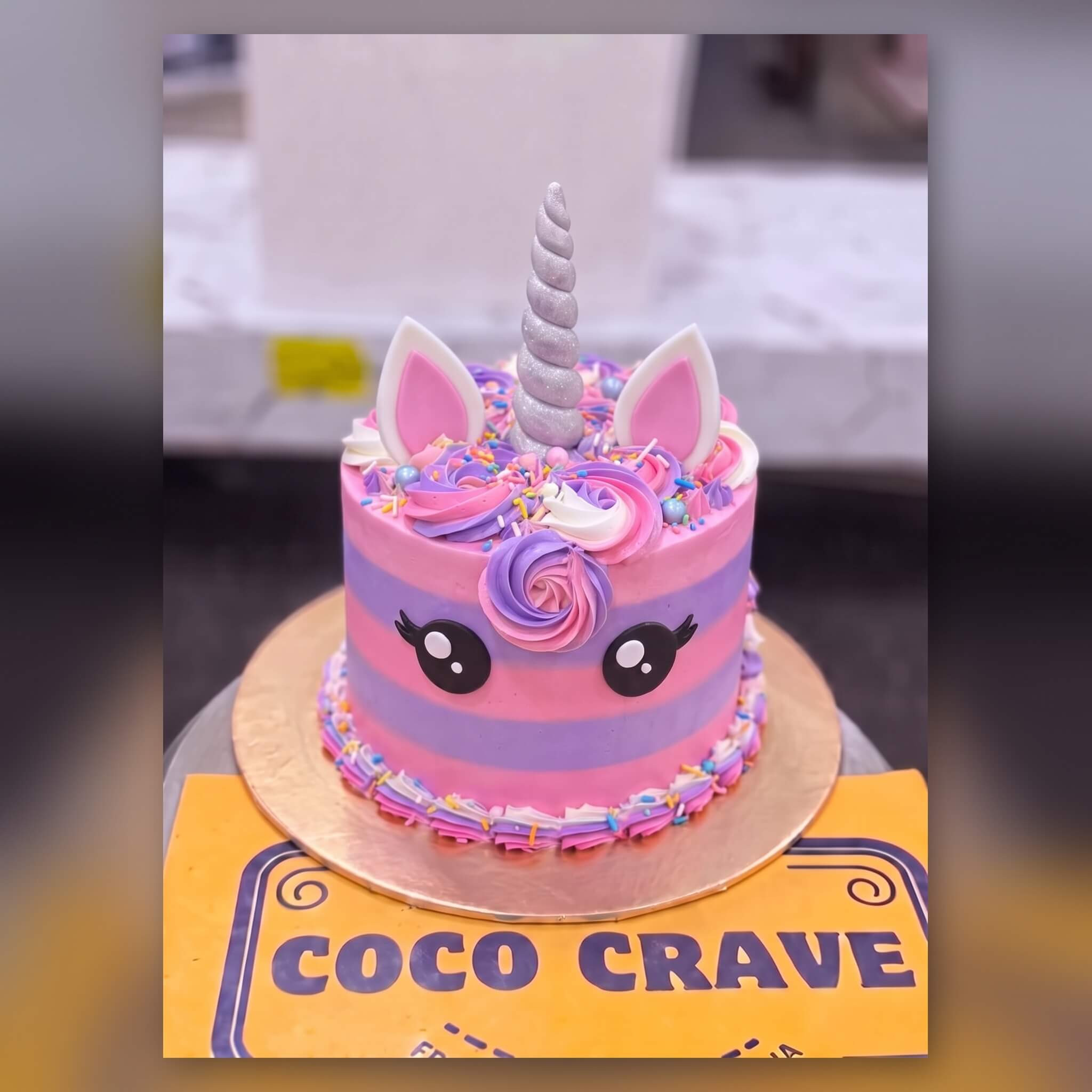 Pink Unicorn Face Birthday Cake in Lahore Pink Unicorn Face Birthday Cake in Lahore — CocoCrave Lahore