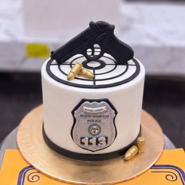Police Badge Cake in Lahore — delivered in Gulberg, Lahore